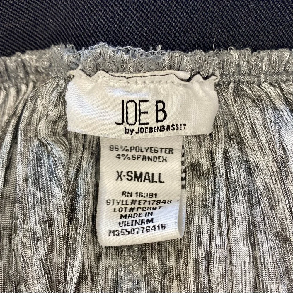 Joe B Metallic Pleated Skirt